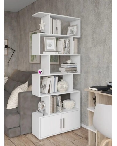 Stellaj HS Group 007, ağ, LDSP, 175x23x73 sm