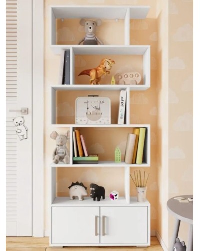 Stellaj HS Group 007, ağ, LDSP, 175x23x73 sm