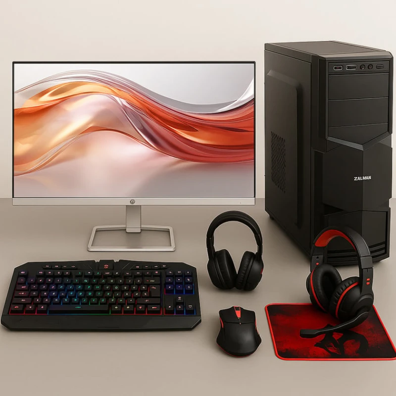 Компьютер I5-6500-16G480S500H-23HP-RGB-BTW-GOLD6