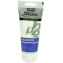 Fosforlu gel Pebeo Studio Acrylics Phosphorescent Gel Colorless Green 100 ml