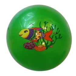 Надувной мяч 016612B с принтом рыб, зеленый Надувной мяч 016612B с принтом рыб, зеленый