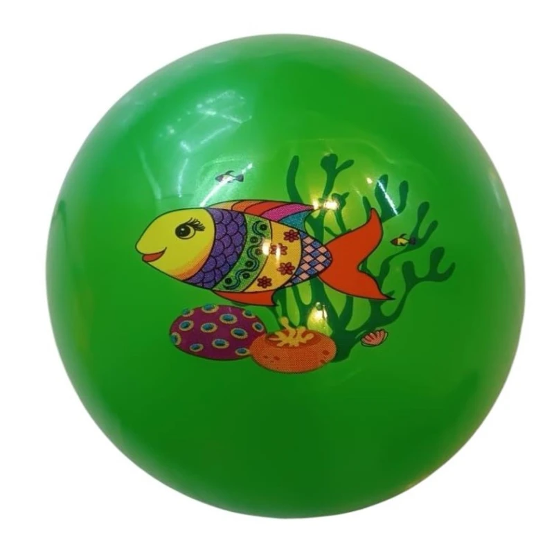 Şişmə top 016612B balıq print ilə, yaşıl Şişmə top 016612B balıq print ilə, yaşıl