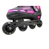 Роликовые коньки для детей 582A, размер M, розовые/черные Роликовые коньки для детей 582A, размер M, розовые/черные