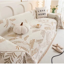 Покрывало MiraNova CTS-342, бежевое/коричневое, 180х180 см