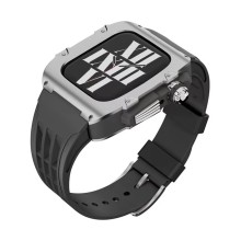 Qayış və çexol SW698 Apple Watch 44/45mm üçün Black/Silver