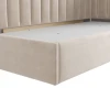 Tək nəfərlik çarpayı Art_tek_yataq (120) 69, laminat/parça, bej, 200x85x120 sm