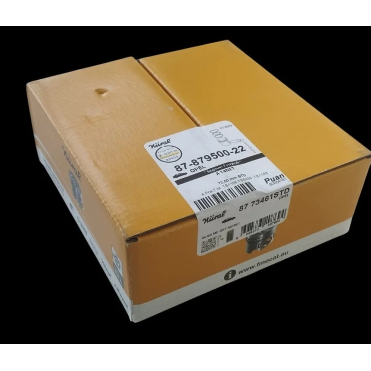 Porşen halqaları dəsti 72.50 Chevrolet 1.4 l turbo mühərrik üçün