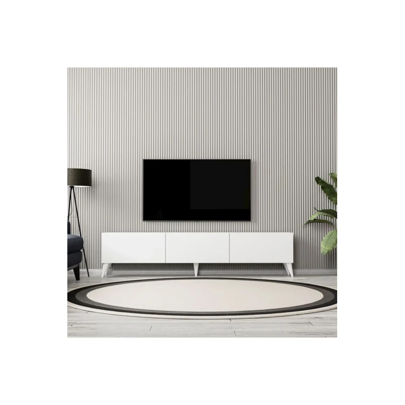 TV üçün tumba Elisa ev_12115499, LDSP, ağ, 180x45x30 sm TV üçün tumba Elisa ev_12115499, LDSP, ağ, 180x45x30 sm