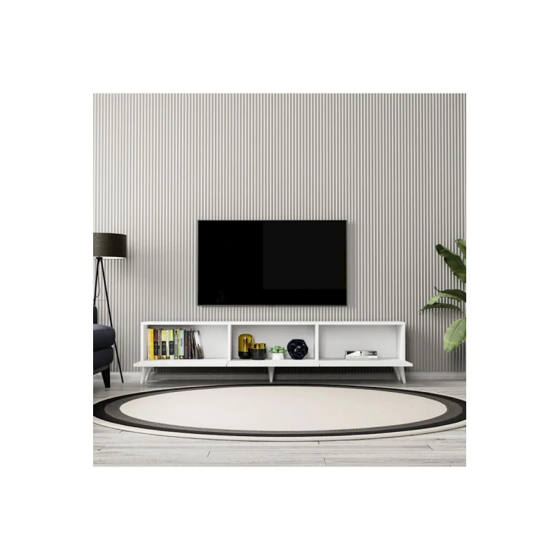 TV üçün tumba Elisa ev_12115499, LDSP, ağ, 180x45x30 sm TV üçün tumba Elisa ev_12115499, LDSP, ağ, 180x45x30 sm