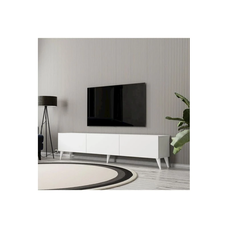 TV üçün tumba Elisa ev_12115499, LDSP, ağ, 180x45x30 sm TV üçün tumba Elisa ev_12115499, LDSP, ağ, 180x45x30 sm