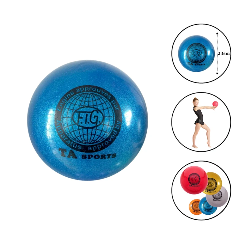 Bədii gimnastika üçün top TA Sports, PVC, 23 sm, mavi