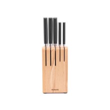 Bıçaq dəsti Brabantia Profile, 36x10x12 sm, polad/plastik, qara/gümüşü