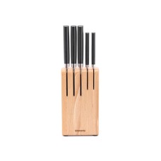 Bıçaq dəsti Brabantia Profile, 36x10x12 sm, polad/plastik, qara/gümüşü