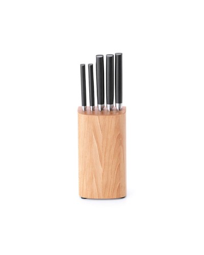 Bıçaq dəsti Brabantia Profile, 36x10x12 sm, polad/plastik, qara/gümüşü