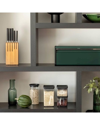 Bıçaq dəsti Brabantia Profile, 36x10x12 sm, polad/plastik, qara/gümüşü