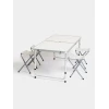Набор складной стол со стульями UM001000851, 120x60x55-70 см, белый Набор складной стол со стульями UM001000851, 120x60x55-70 см, белый