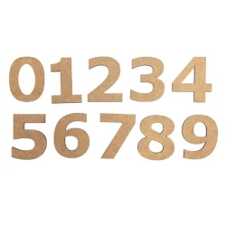 Набор заготовок Rosa Talent Цифра „6“, 3 см, МДФ, 10 шт