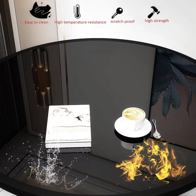 şüşədən yigilib açılan masa şüşədən yigilib açılan masa