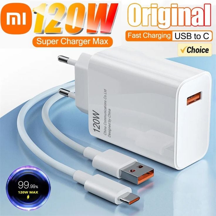 Adapter Xiaomi 120W Fast Charging White Adapter Xiaomi 120W Fast Charging White
