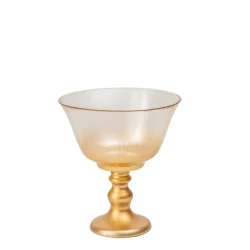 Конфетница Serwant Venus, 13 см, стекло, золотистый Конфетница Serwant Venus, 13 см, стекло, золотистый