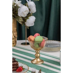 Конфетница Serwant Venus, 13 см, стекло, золотистый Конфетница Serwant Venus, 13 см, стекло, золотистый