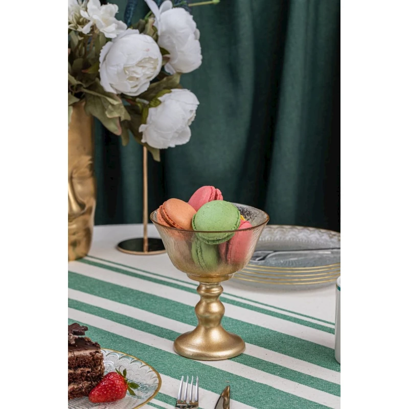 Конфетница Serwant Venus, 13 см, стекло, золотистый Конфетница Serwant Venus, 13 см, стекло, золотистый