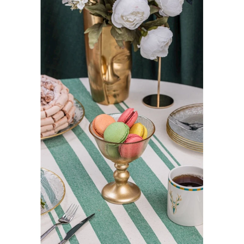 Конфетница Serwant Venus, 13 см, стекло, золотистый Конфетница Serwant Venus, 13 см, стекло, золотистый