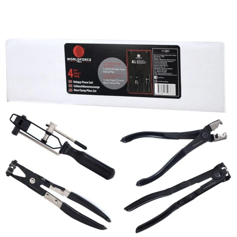 Qısqaclar dəsti Worldforce 11387, 4 əd