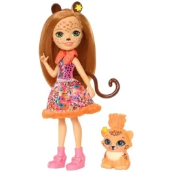 Kukla Enchantimals Gepard Çeriş, 15 sm, 4+ yaş