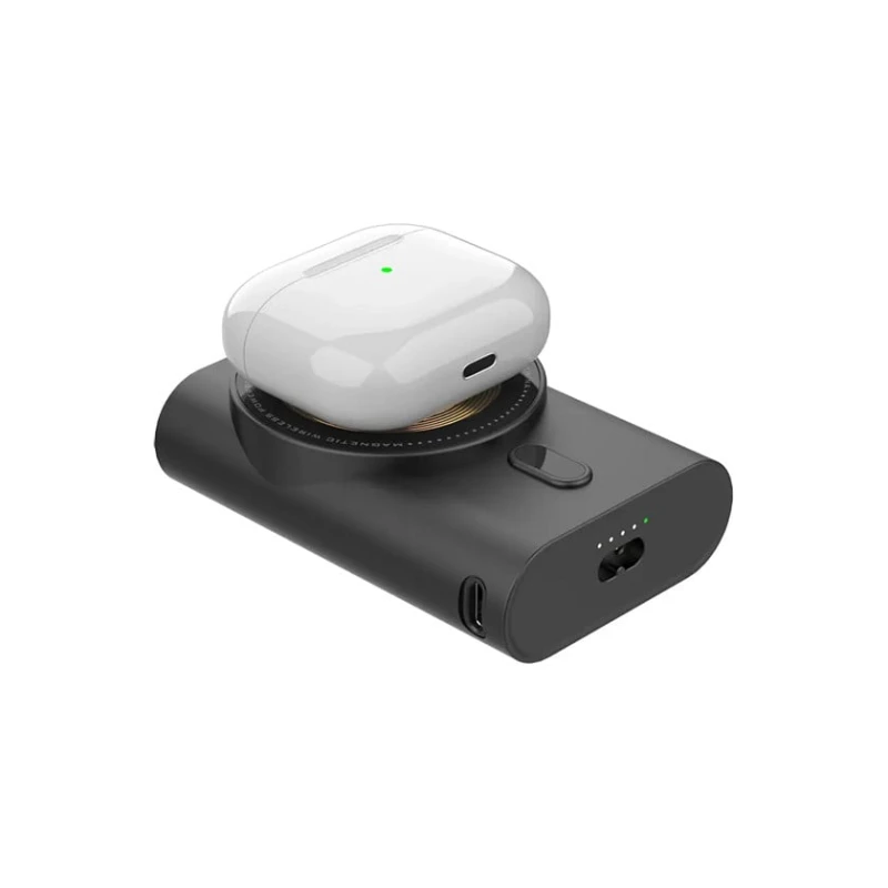 Интегрированный внешний аккумулятор Porodo MagSafe Type-C ёмкостью 5200 мА·ч — чёрный PD-PBFCH062-BK Интегрированный внешний аккумулятор Porodo MagSafe Type-C ёмкостью 5200 мА·ч — чёрный PD-PBFCH062-BK