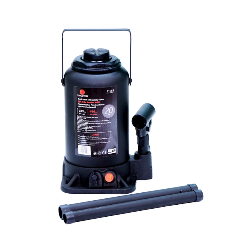 Гидравлический бутылочный домкрат Worldforce 11558, 235-440 мм, 20 тонн Гидравлический бутылочный домкрат Worldforce 11558, 235-440 мм, 20 тонн