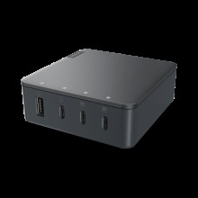 Şəbəkə enerji toplama cihazı Lenovo Go Multi-Port Charger 130 W, Qara
