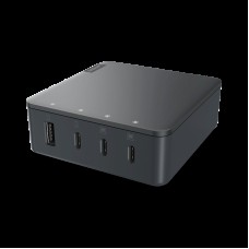 Şəbəkə enerji toplama cihazı Lenovo Go Multi-Port Charger 130 W, Qara