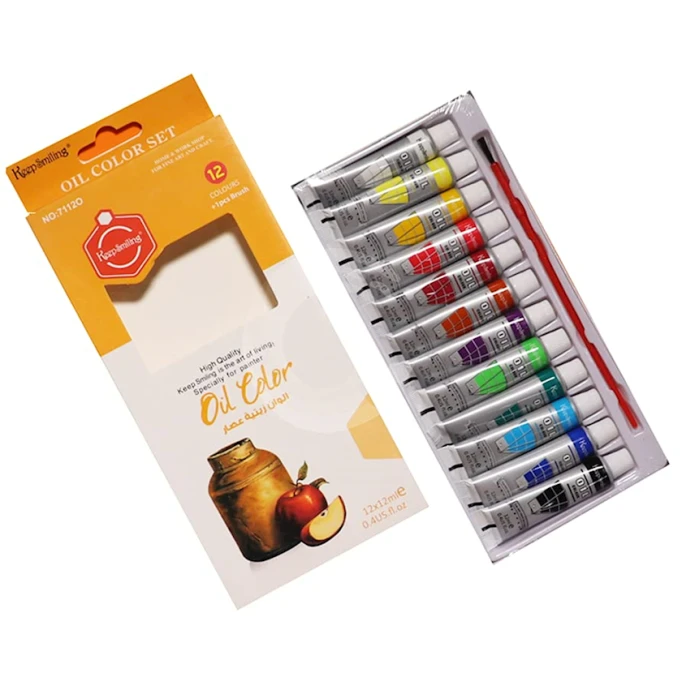 Yağlı boya dəsti Keep smiling, 12 rəng, 12 ml Yağlı boya dəsti Keep smiling, 12 rəng, 12 ml