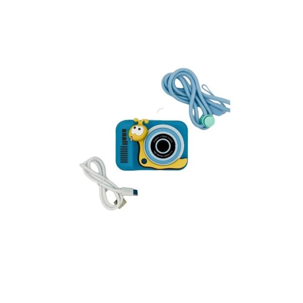 Uşaq üçün fotoaparat Yikoo İlbiz, mavi, 3+ yaş