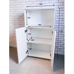 Комод Letta, 112x62x34 см, ЛДСП, белый Комод Letta, 112x62x34 см, ЛДСП, белый