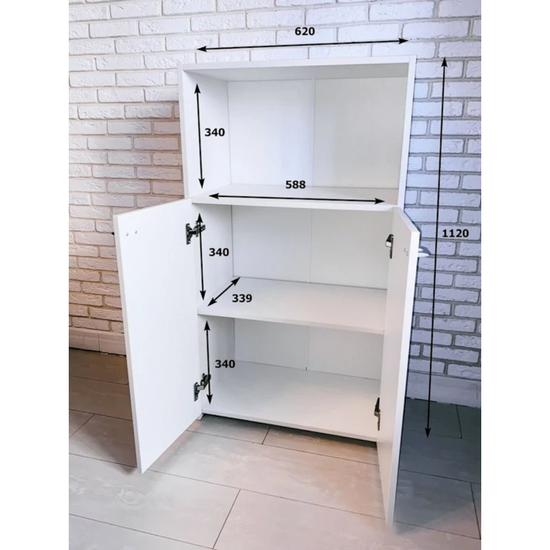 Комод Letta, 112x62x34 см, ЛДСП, белый Комод Letta, 112x62x34 см, ЛДСП, белый