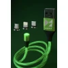 Maqnitli kabel Mobaks USB to microUSB/Lightning/Type-C Maqnitli kabel Mobaks USB to microUSB/Lightning/Type-C