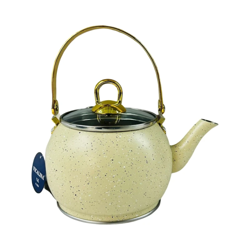 Чайник Vicalina 042, алюминий, кремовый, 1 л