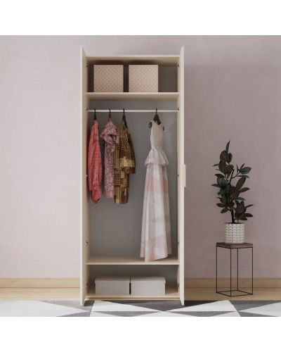 Şkaf Art Mebel Art-60-26, bej, laminat, 210х60х50 sm