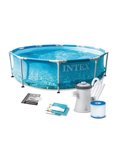 Karkaslı hovuz Intex H28225588208NP, 305x76 sm, 4485 l, mavi