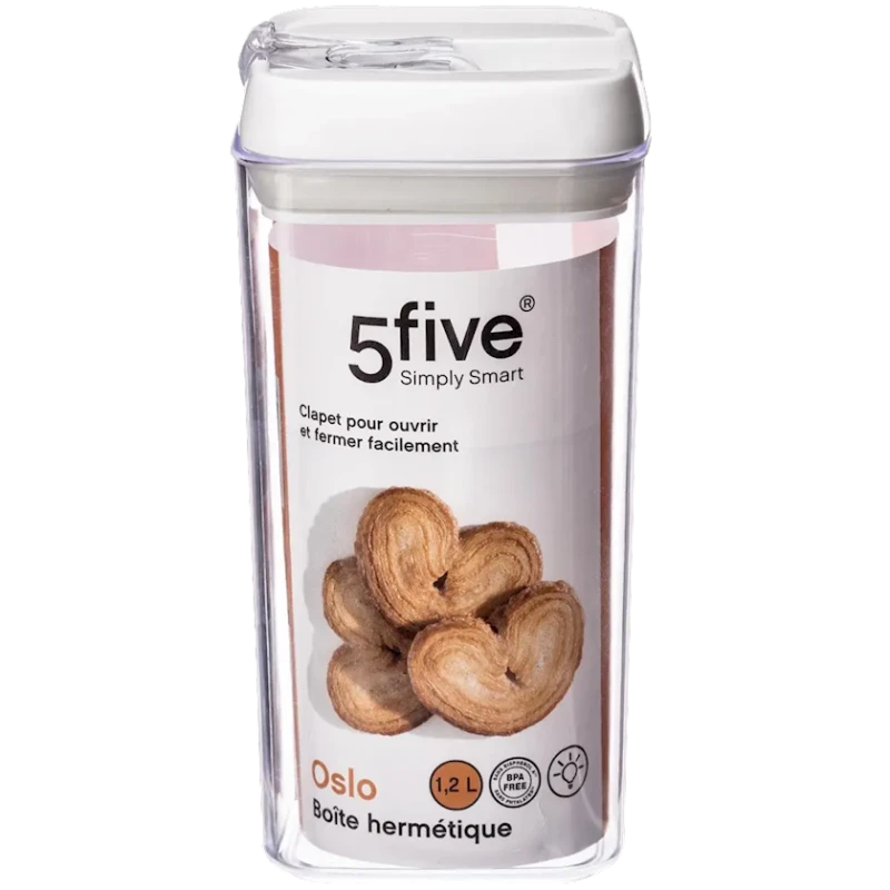 Емкость для хранения 5Five Oslo, полистирол/полипропилен, 1200 мл Емкость для хранения 5Five Oslo, полистирол/полипропилен, 1200 мл