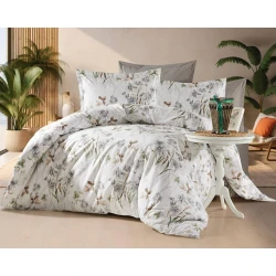 Комплект постельного белья First Home SHA-00002592, евро, хлопок, простыня 250х250 см, пододеяльник 200х220 см, наволочка 50х70 см, 2 шт, разноцветный