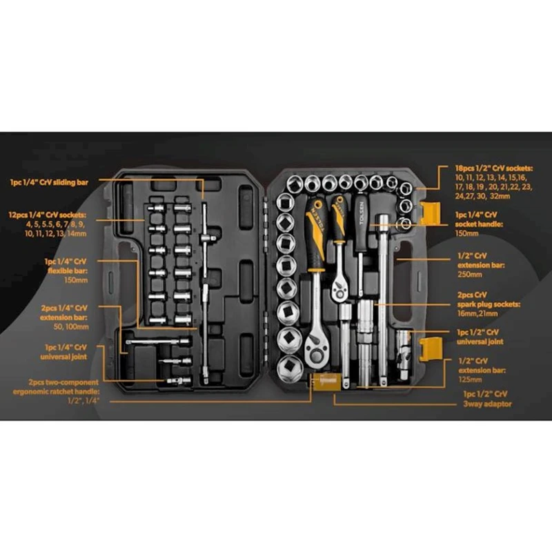 Набор инструментов Tolsen 15142, 45 шт