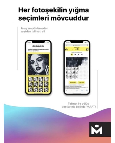 Foto konstruktor Mozabrick Model M, 8700 ədəd