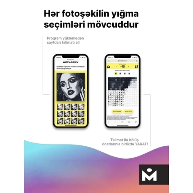 Foto konstruktor Mozabrick Model M, 8700 ədəd