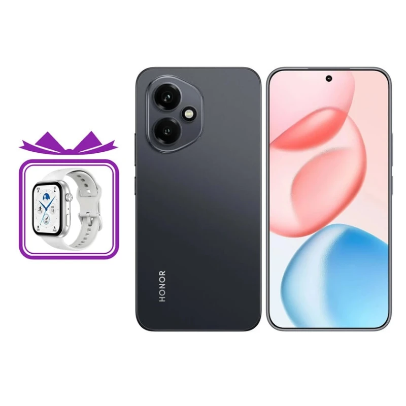 Смартфон Honor 400 8GB/256GB Midnight Black + Подарок Honor Choice Watch 2i (KCH-WB01) White