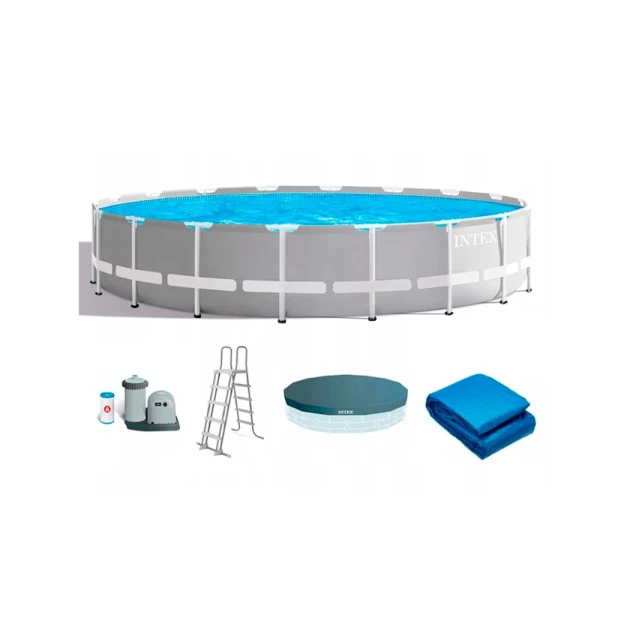 Каркасный бассейн İntex Rectangular Frame H26732NP, серый, 549x122 см, 24311 л Каркасный бассейн İntex Rectangular Frame H26732NP, серый, 549x122 см, 24311 л