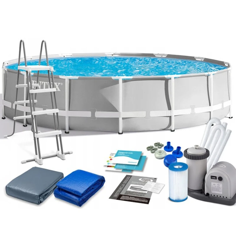 Каркасный бассейн İntex Rectangular Frame H26732NP, серый, 549x122 см, 24311 л Каркасный бассейн İntex Rectangular Frame H26732NP, серый, 549x122 см, 24311 л