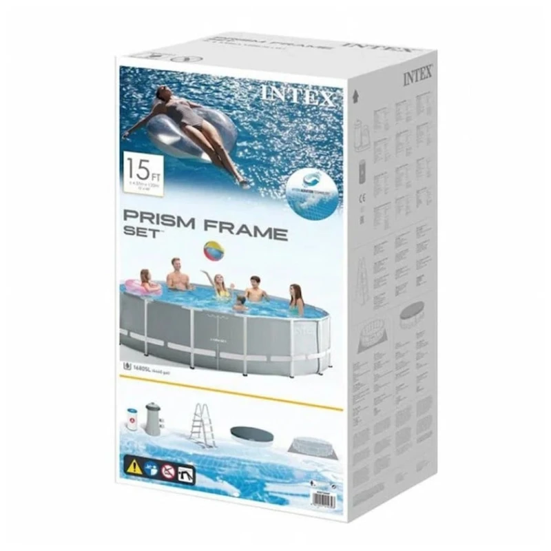 Каркасный бассейн İntex Rectangular Frame H26732NP, серый, 549x122 см, 24311 л Каркасный бассейн İntex Rectangular Frame H26732NP, серый, 549x122 см, 24311 л